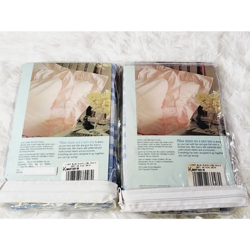 1990's Martha Stewart Semi Sheer Voile and Two Standard Shams #B2